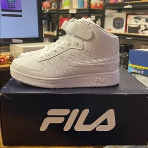 Fila men’s White High-Top Sneakers